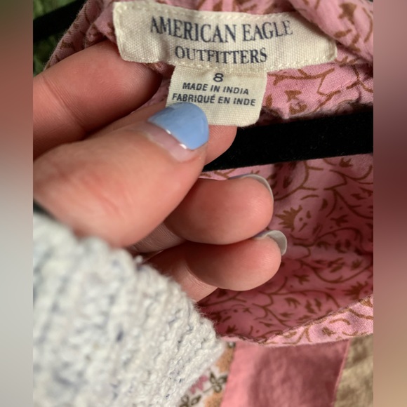 Vintage American Eagle y2k patchwork cottagecore midi skirt - Picture 4 of 7